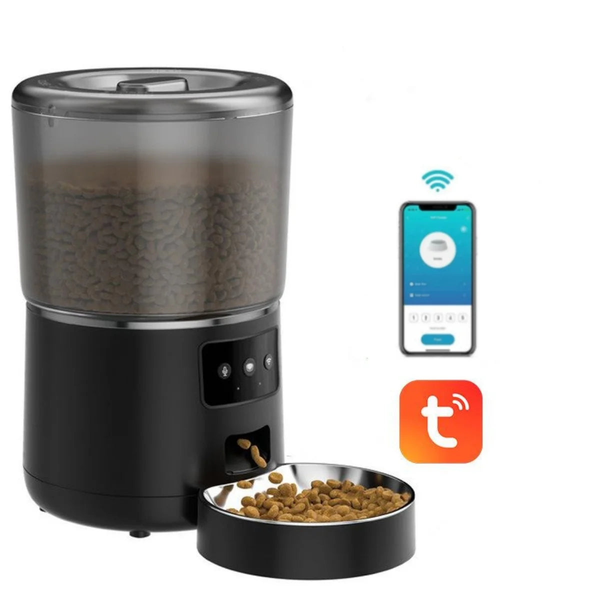NPET Automatic Smart Pet Feeder For Cats And Dogs With App Control And Timed Portions