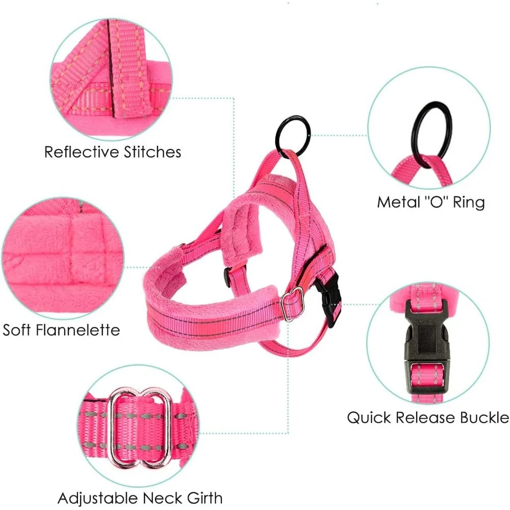 Fujian Padded Dog Harness And Leash Set Reflective Gear