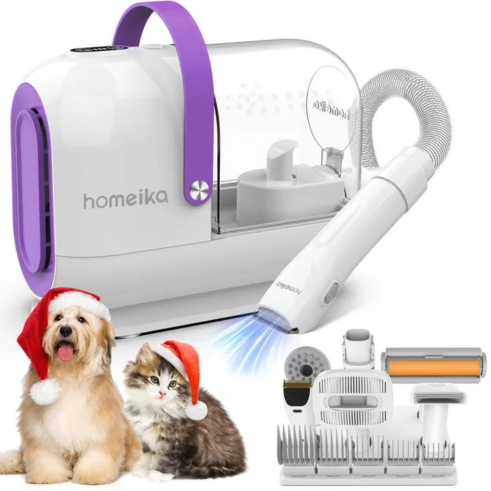 Homeika Dog Grooming Kit Silent Pet Hair Vacuum for Dogs
