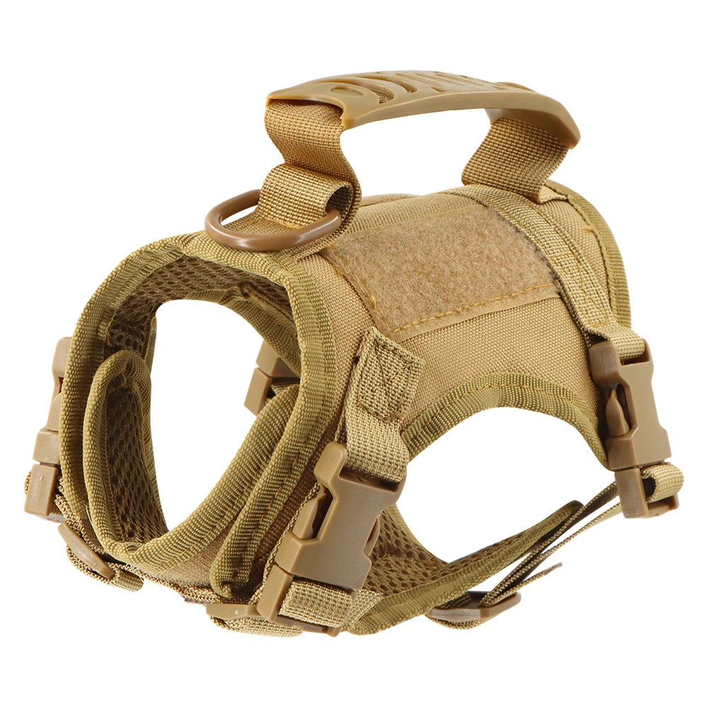 PETRAVELCN Tactical Puppy Harness Vest for Dogs and Cats