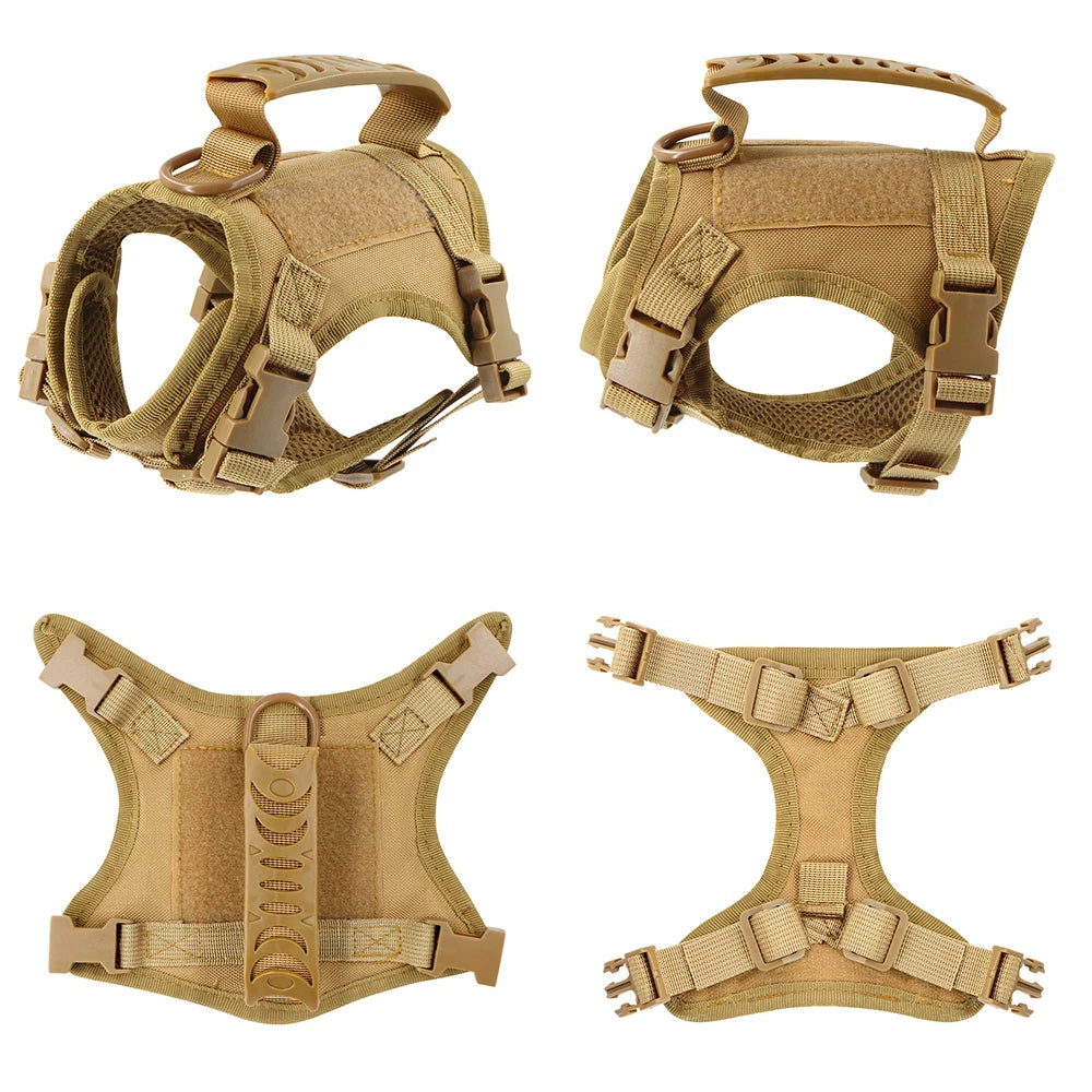 PETRAVELCN Tactical Puppy Harness Vest for Dogs and Cats
