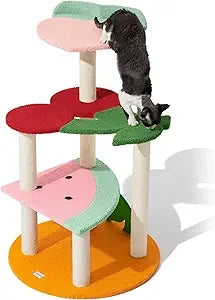 Vetreska Indoor Cat Tree Tower With Scratching Post Toys