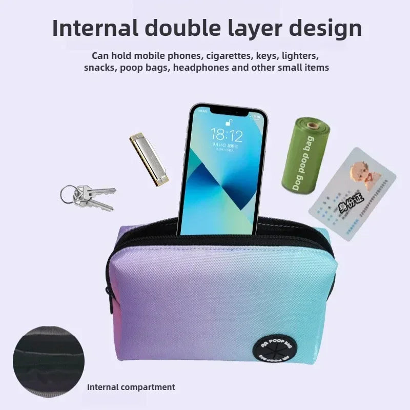 Petibiz Hands Free Dog Leash Zipper Pouch Cushioned Handles