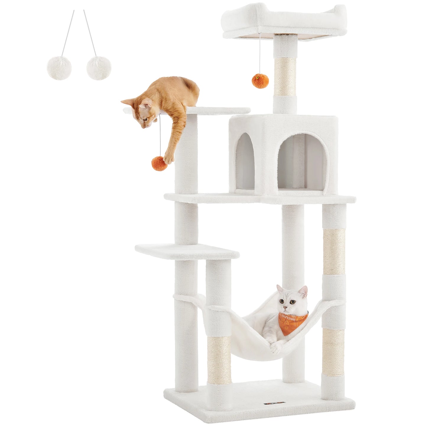 Feandrea Cat Condo With Scratching Posts Perches Cave