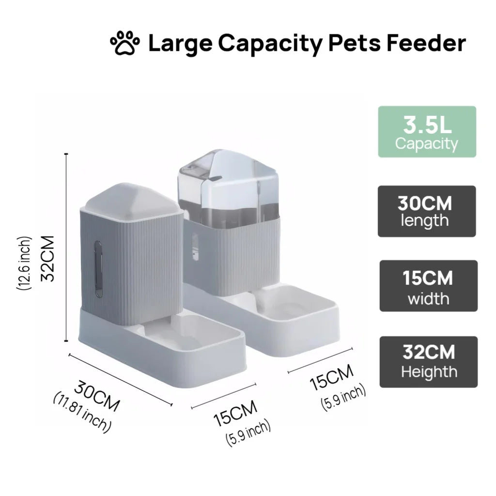 Hignconcerned Automatic Pet Feeder And Water Dispenser