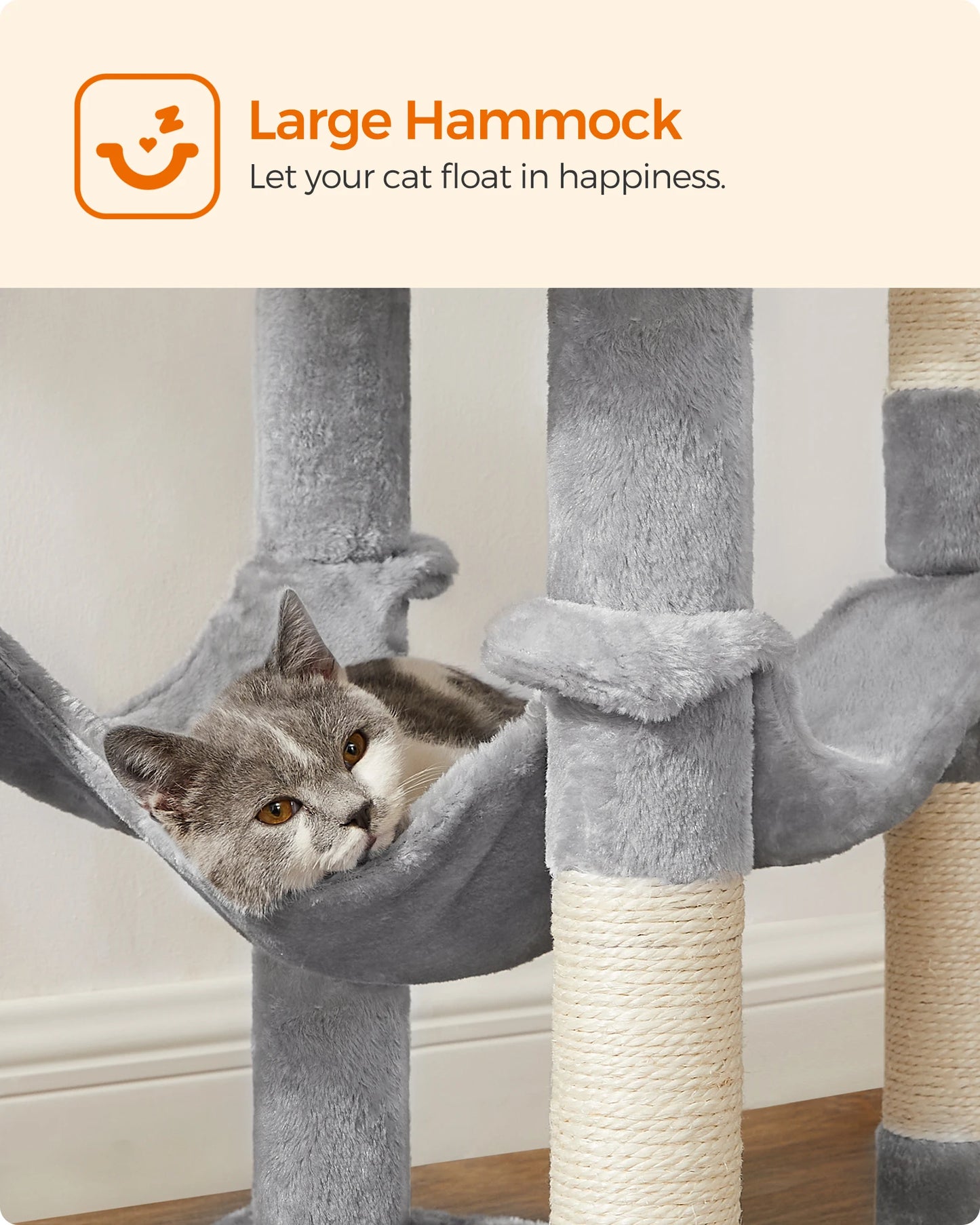 Feandrea Cat Condo With Scratching Posts Perches Cave