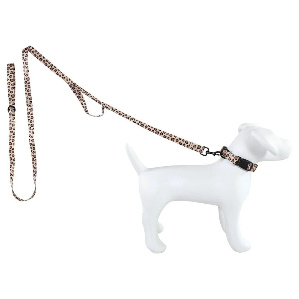 DUTRIEUX Adjustable Pet Collar and Leash for Dogs and Cats
