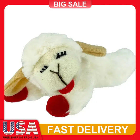 Lamb Chop Plush Cat Toy With Catnip For Cats Interactive
