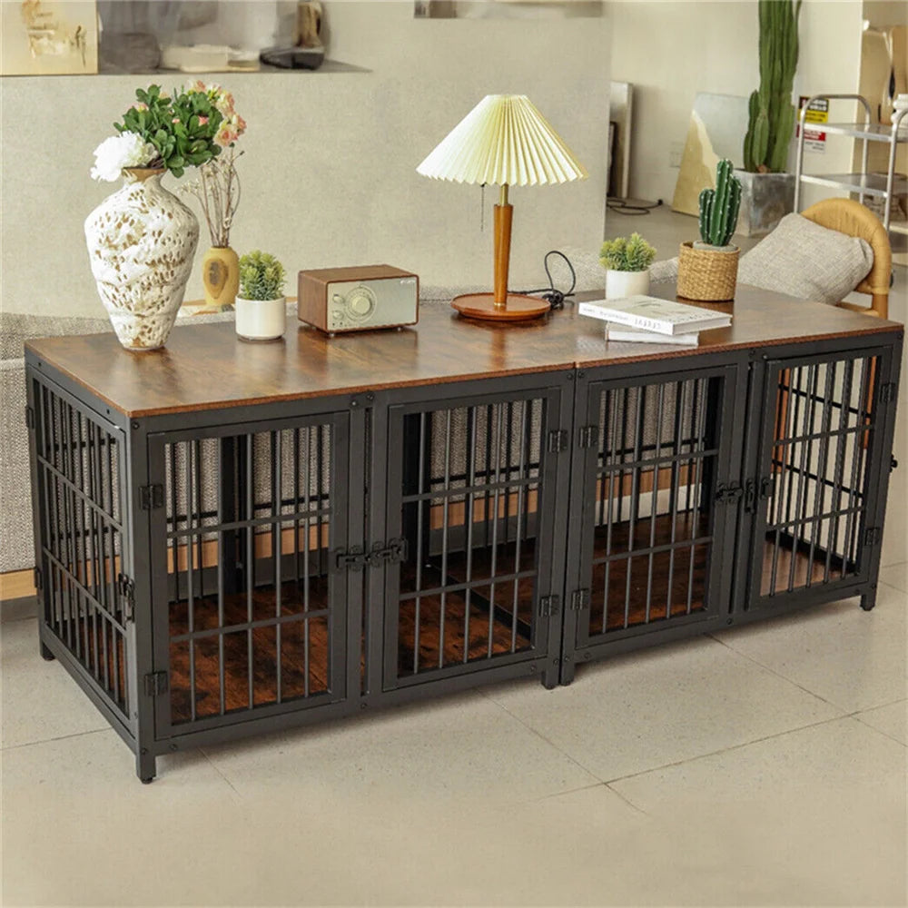 BORWARTH Ultra Thickened Dog Crate With Removable Divider