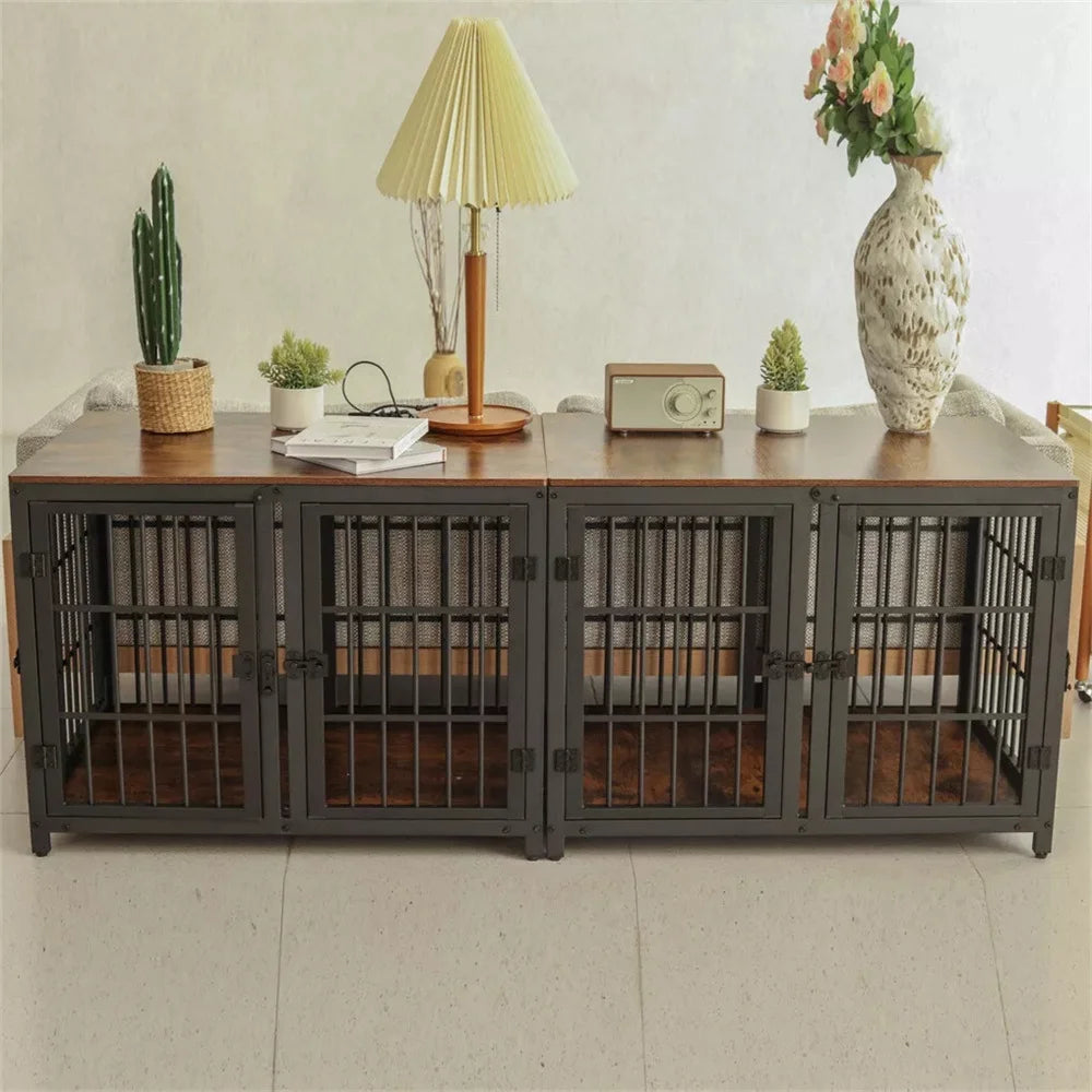 BORWARTH Ultra Thickened Dog Crate With Removable Divider