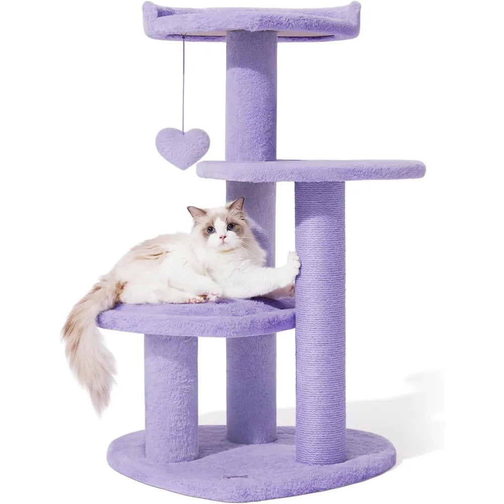 Vetreska Indoor Cat Tree Tower With Scratching Post Toys