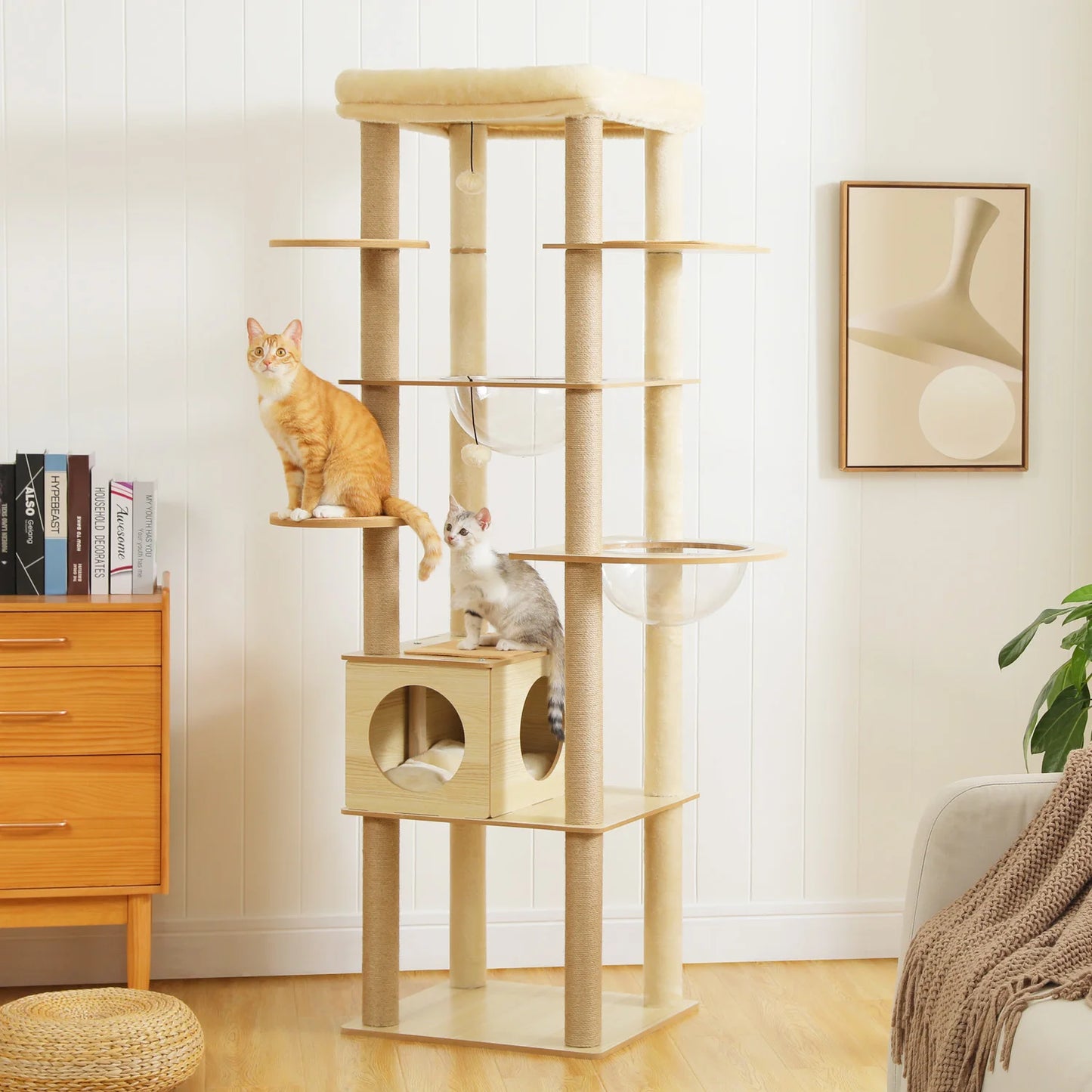 PAWZ Road Multi Level Cat Tree Indoor Tower With Scratching