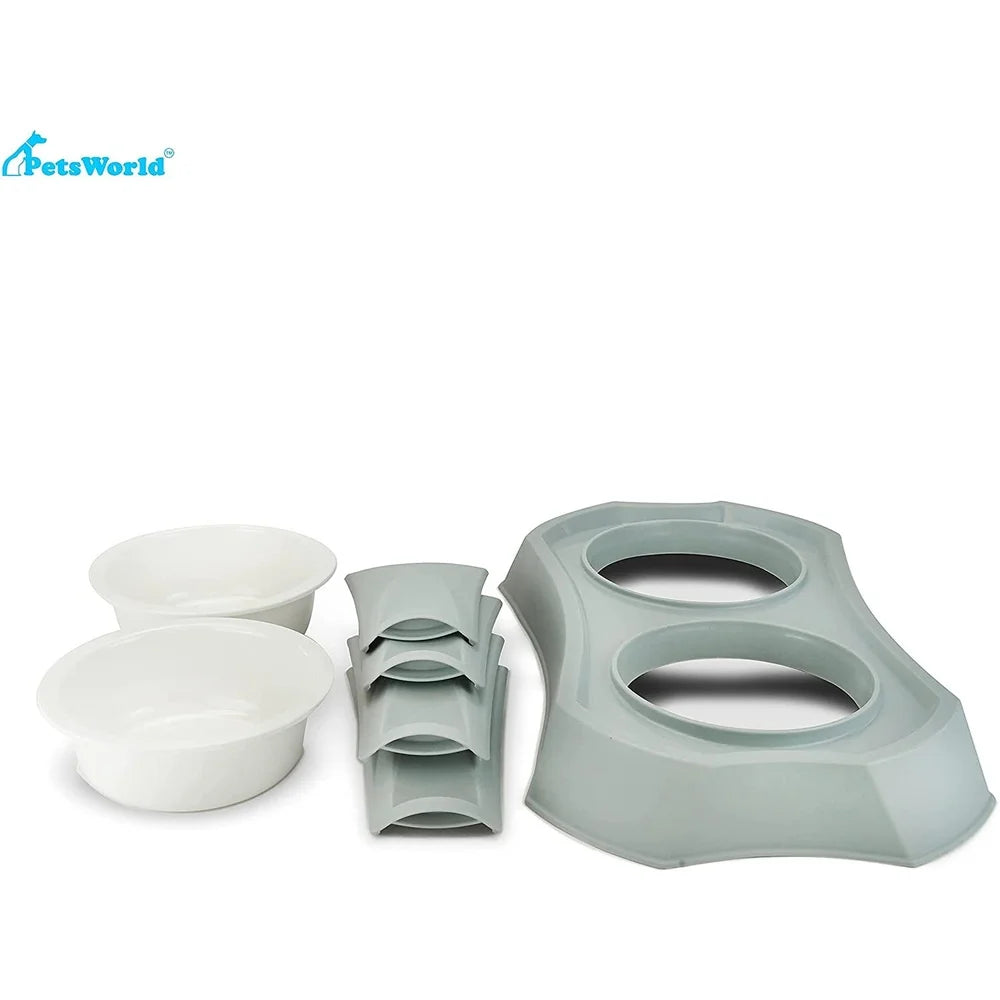 XMSJ Elevated Double Pet Bowl Stand For Dogs And Cats