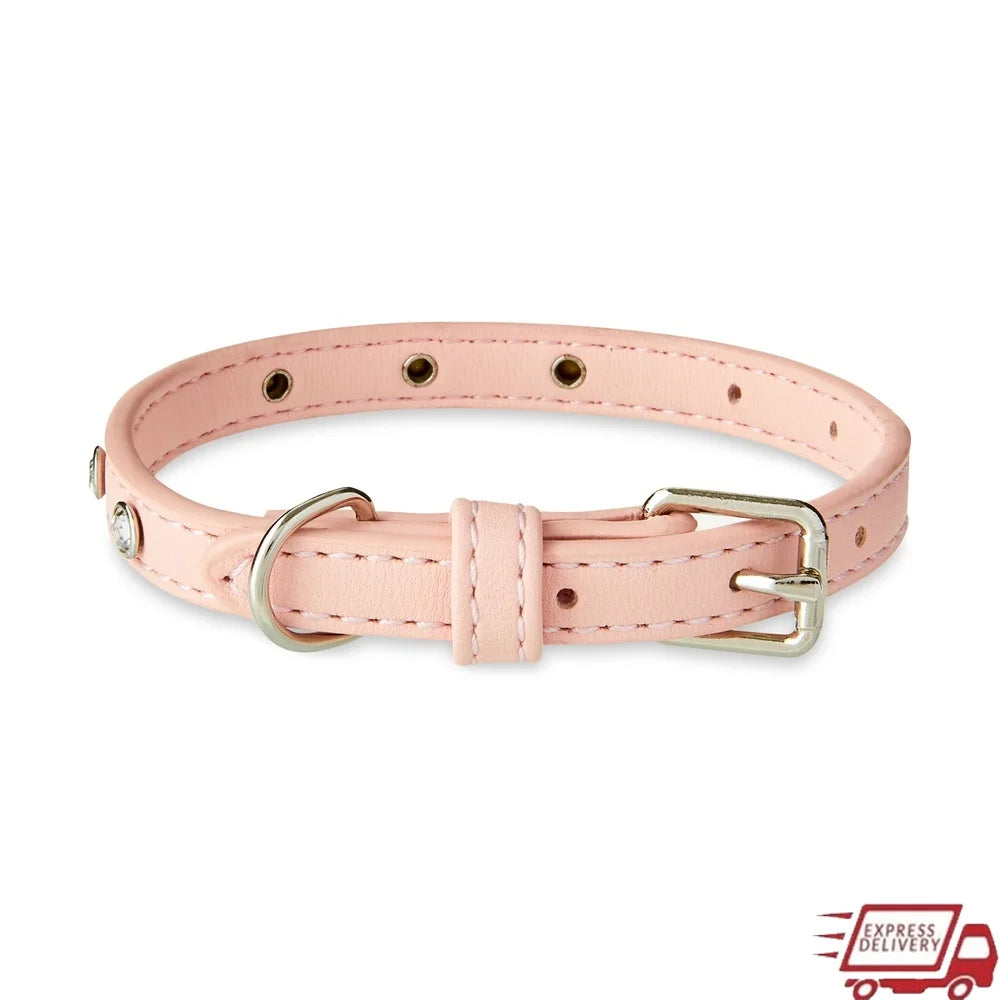 DUTRIEUX Rhinestone Dog Collar Adjustable Accessory