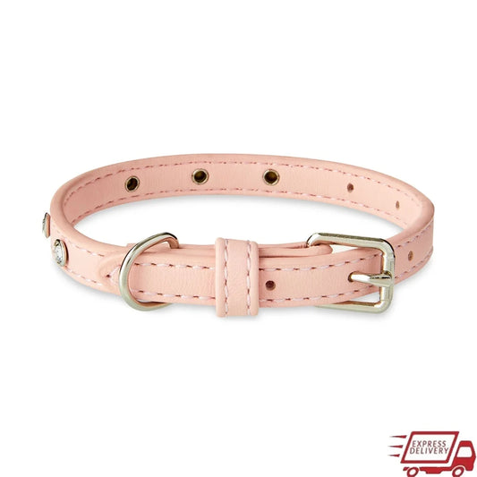 DUTRIEUX Rhinestone Dog Collar Adjustable Accessory