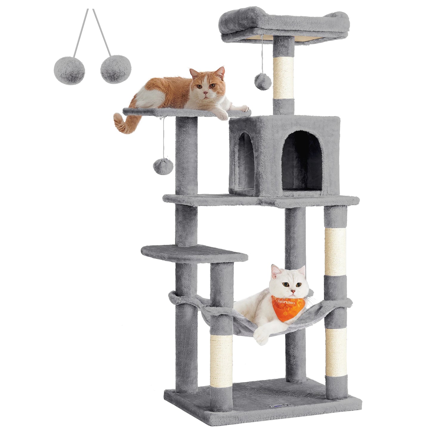 Feandrea Cat Condo With Scratching Posts Perches Cave