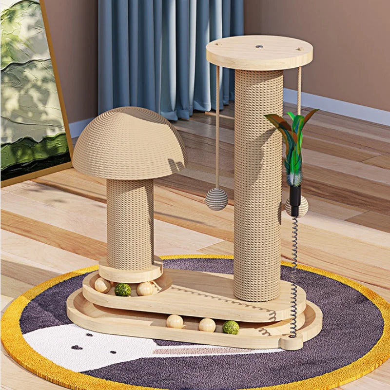CZBNYXCN Interactive Cat Scratching Post With Jute Track