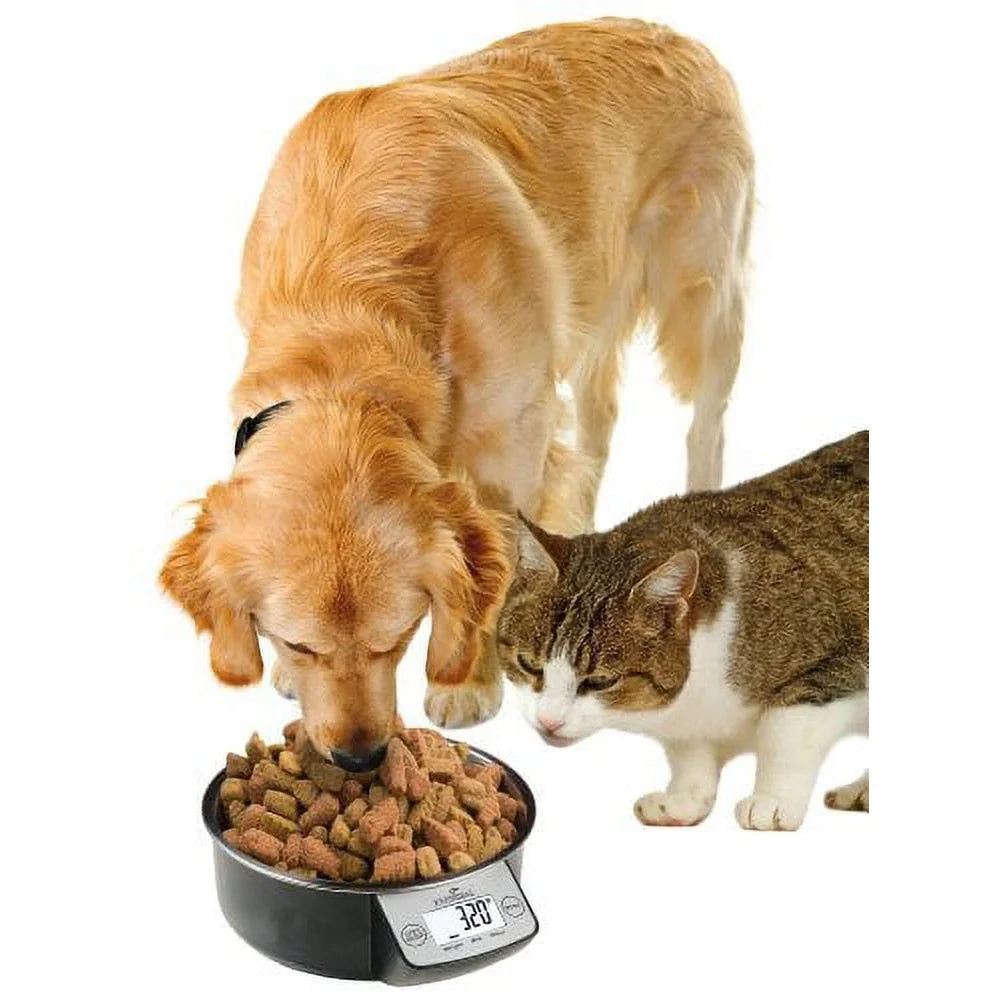 XMSJH Smart Pet Food Bowl With Electronic Scale LCD Screen