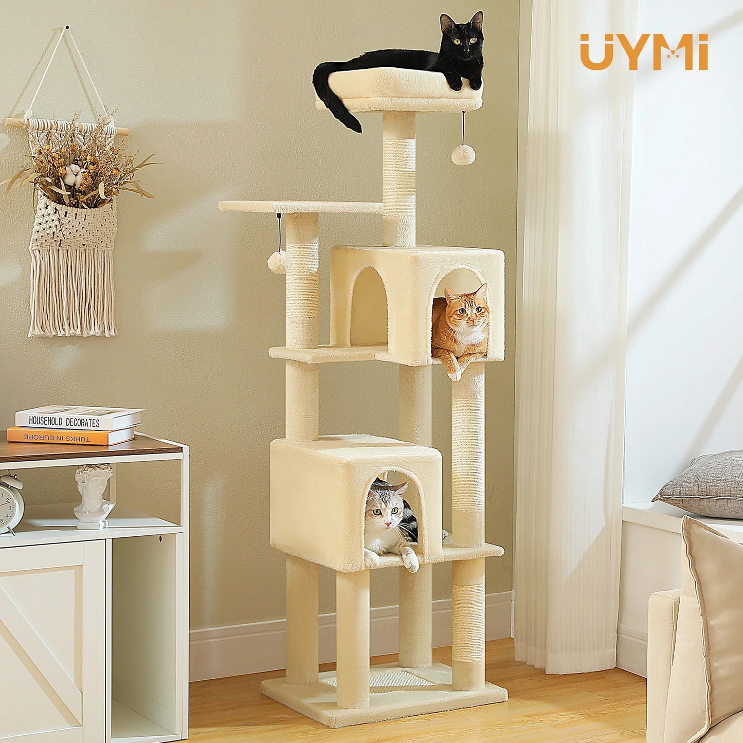 PAWZ Road Multi Level Cat Tree Condos for Indoor Cats