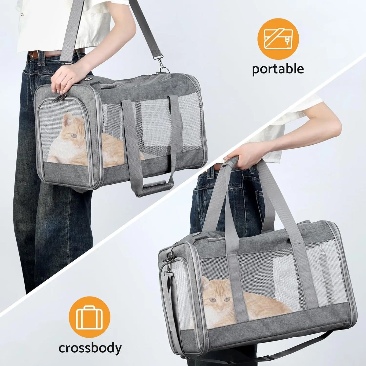 Airline Approved Soft Sided Pet Carrier For Cats And Dogs