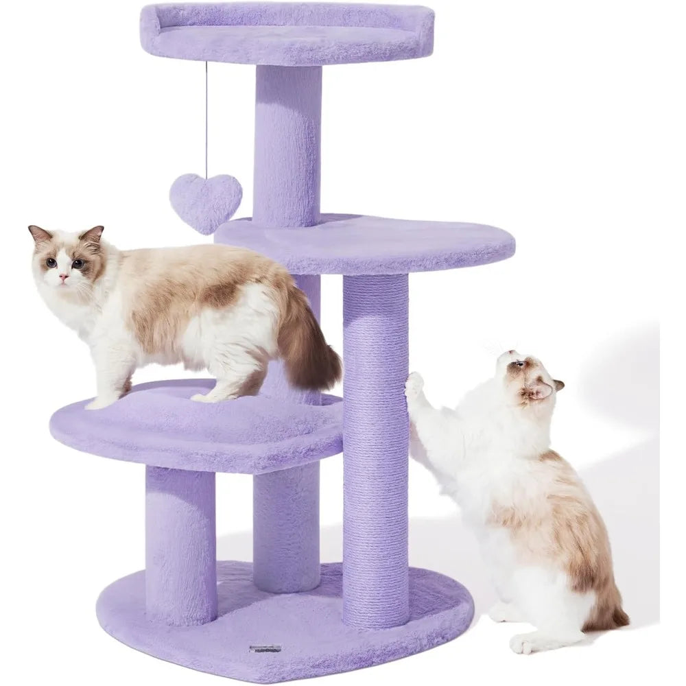 Vetreska Indoor Cat Tree Tower With Scratching Post Toys