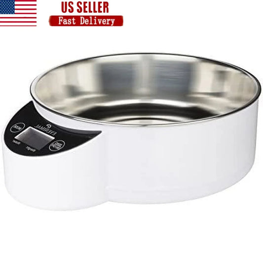 XMSJH Smart Pet Food Bowl With Electronic Scale LCD Screen