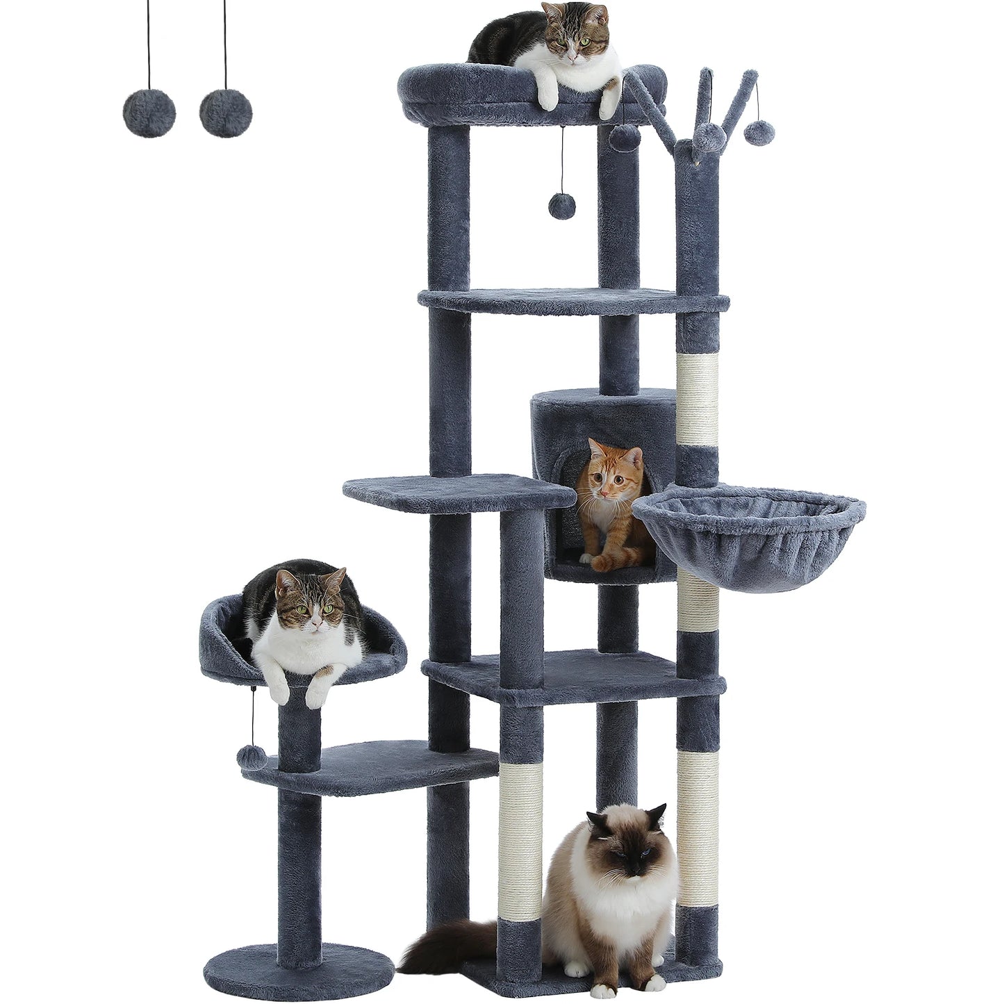 PETEPELACN Cactus Tall Cat Tree Multi Level Cat Tower