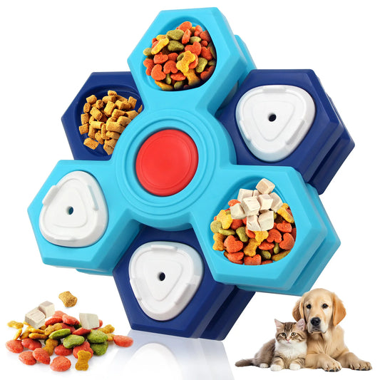 Hign Concerned Four Layer Rotary Turntable Pet Feeder Toy