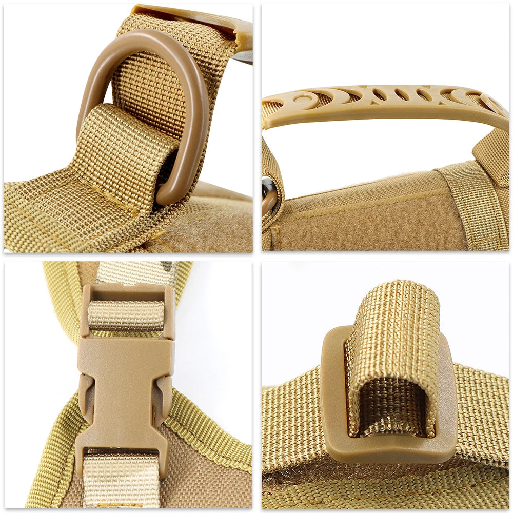 PETRAVELCN Tactical Puppy Harness Vest for Dogs and Cats