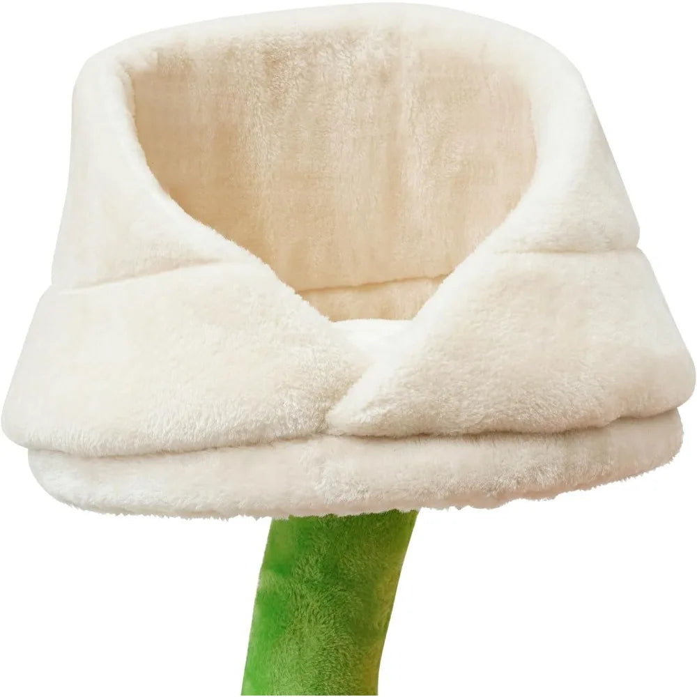 Flower Themed Six Tier Cat Tower With Platforms And Scratching Post For Indoor Cats