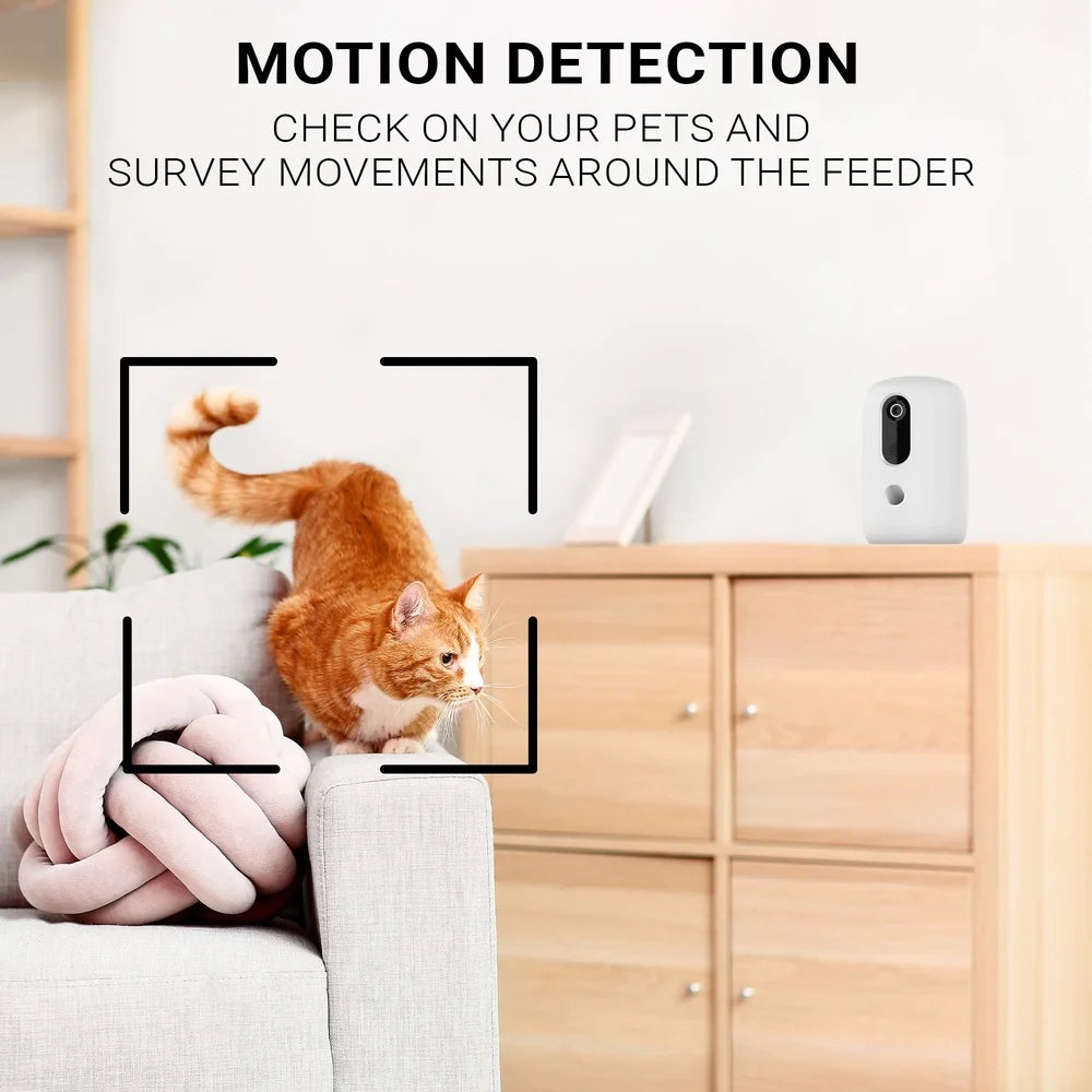 Instachew App Enabled Pet Treat Dispenser With HD Camera