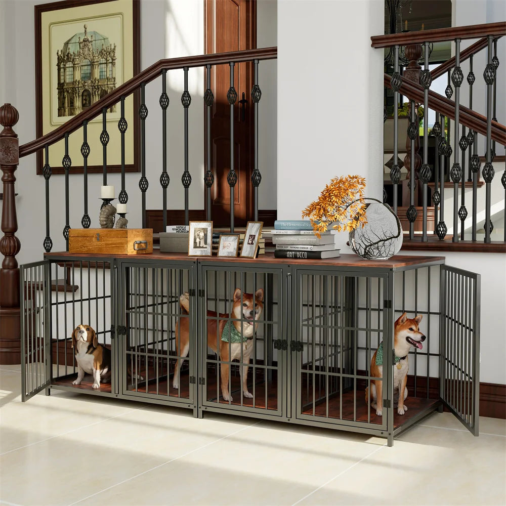 BORWARTH Ultra Thickened Dog Crate With Removable Divider