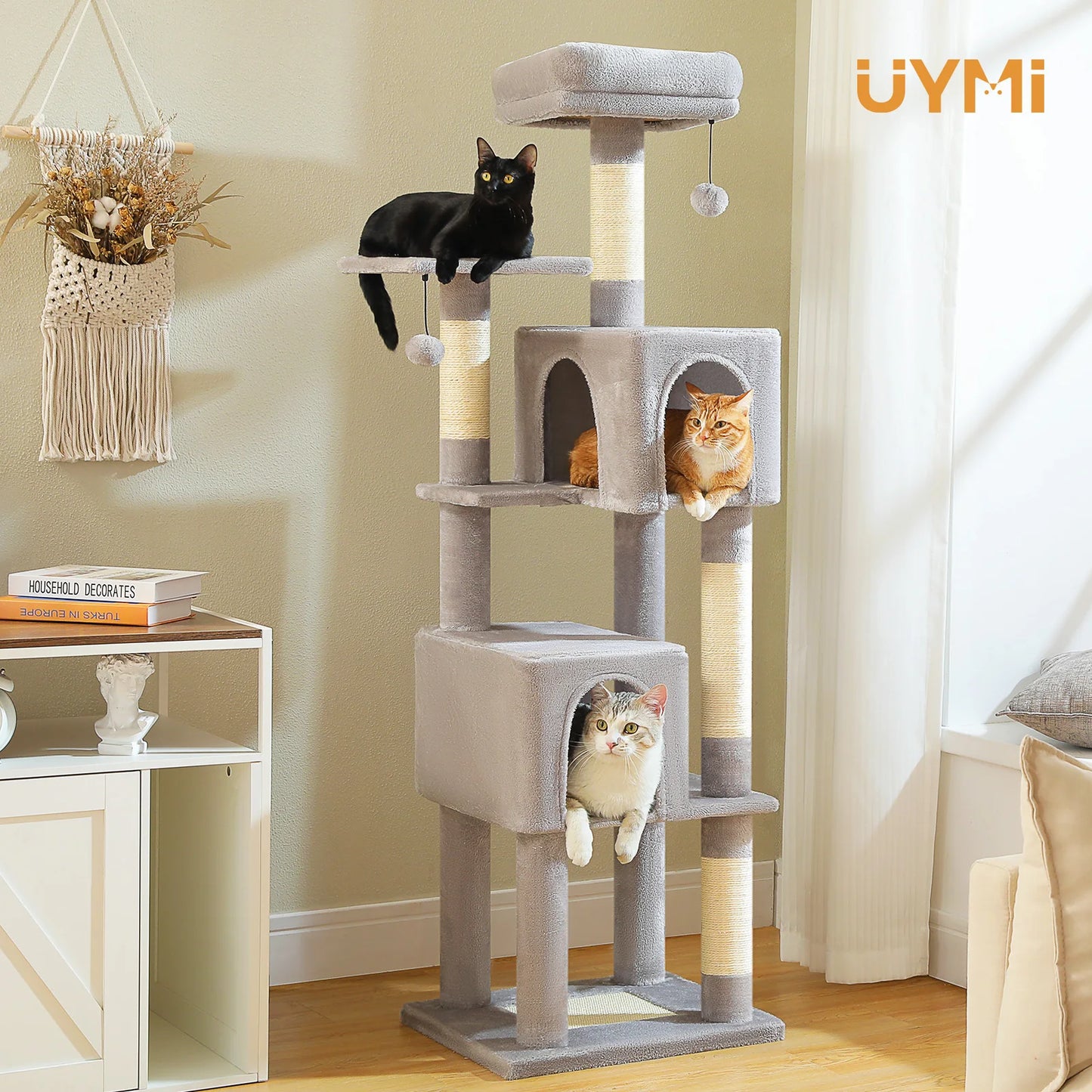 PAWZ Road Multi Level Cat Tree Condos for Indoor Cats