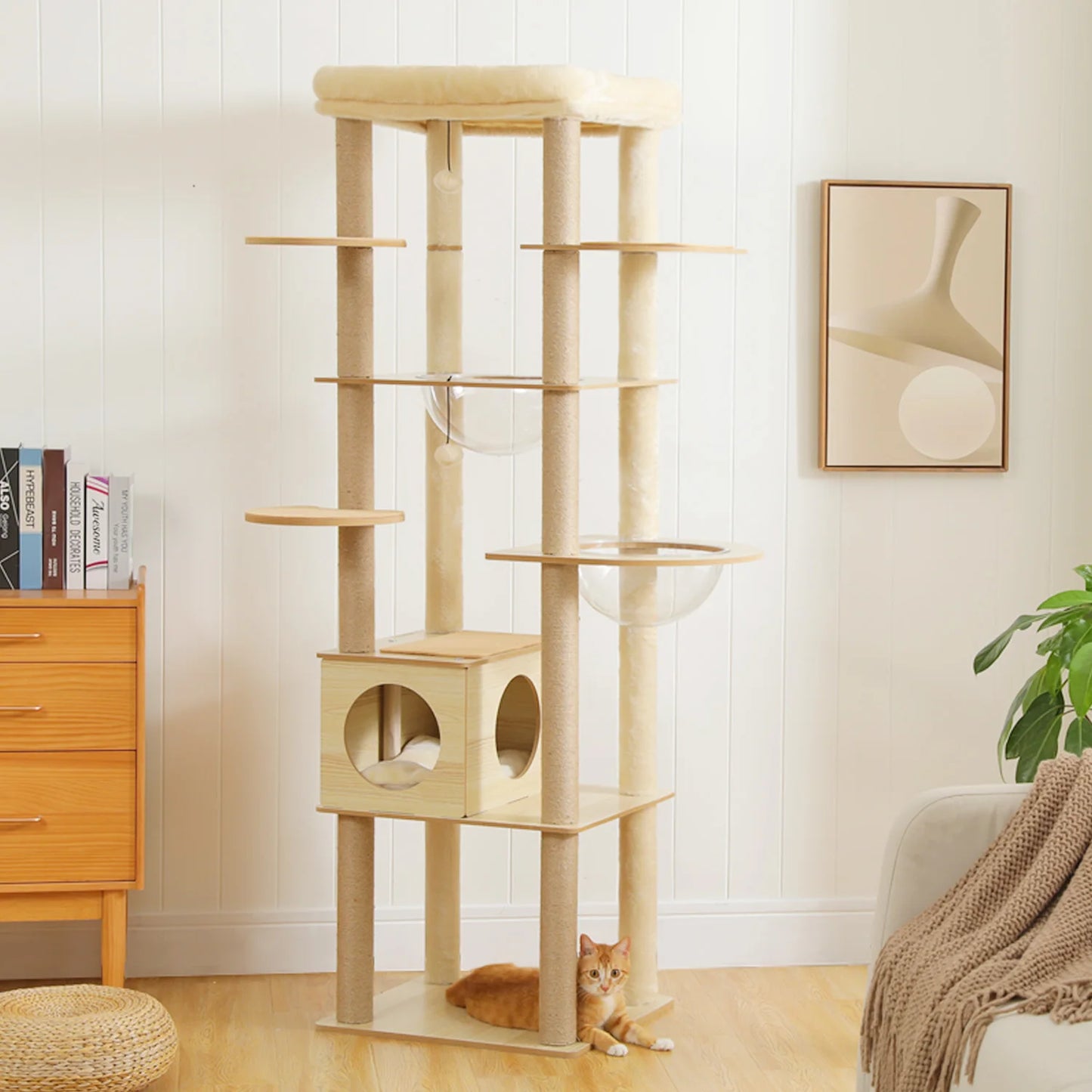 PAWZ Road Multi Level Cat Tree Indoor Tower With Scratching