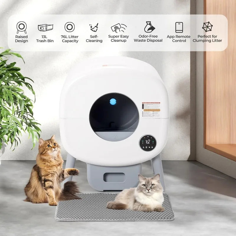 Lunapurr Automatic Litter Box Self Cleaning For Cats