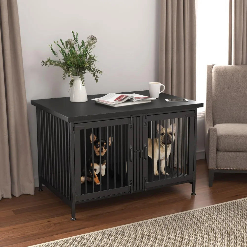 Hign Concerned Chemical Dog Crate With Divider For Two