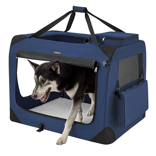 FEANDREA Collapsible Soft Dog Crate Portable Travel Kennel