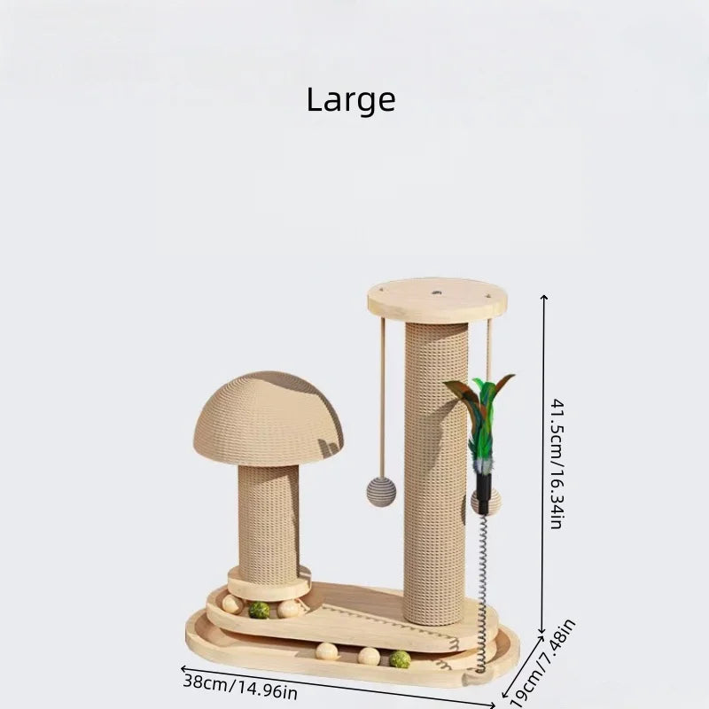 CZBNYXCN Interactive Cat Scratching Post With Jute Track
