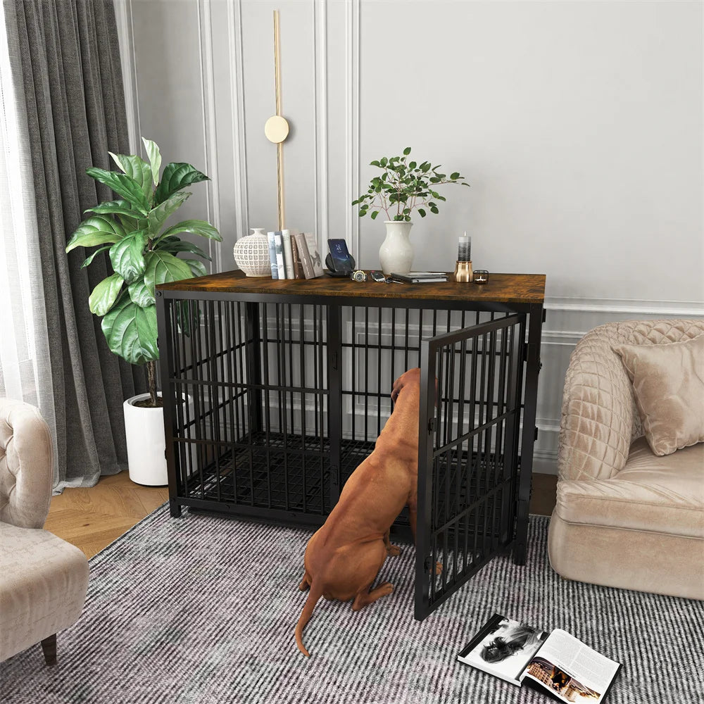 BORWART Heavy Duty Wooden Industrial Dog Crate Tray