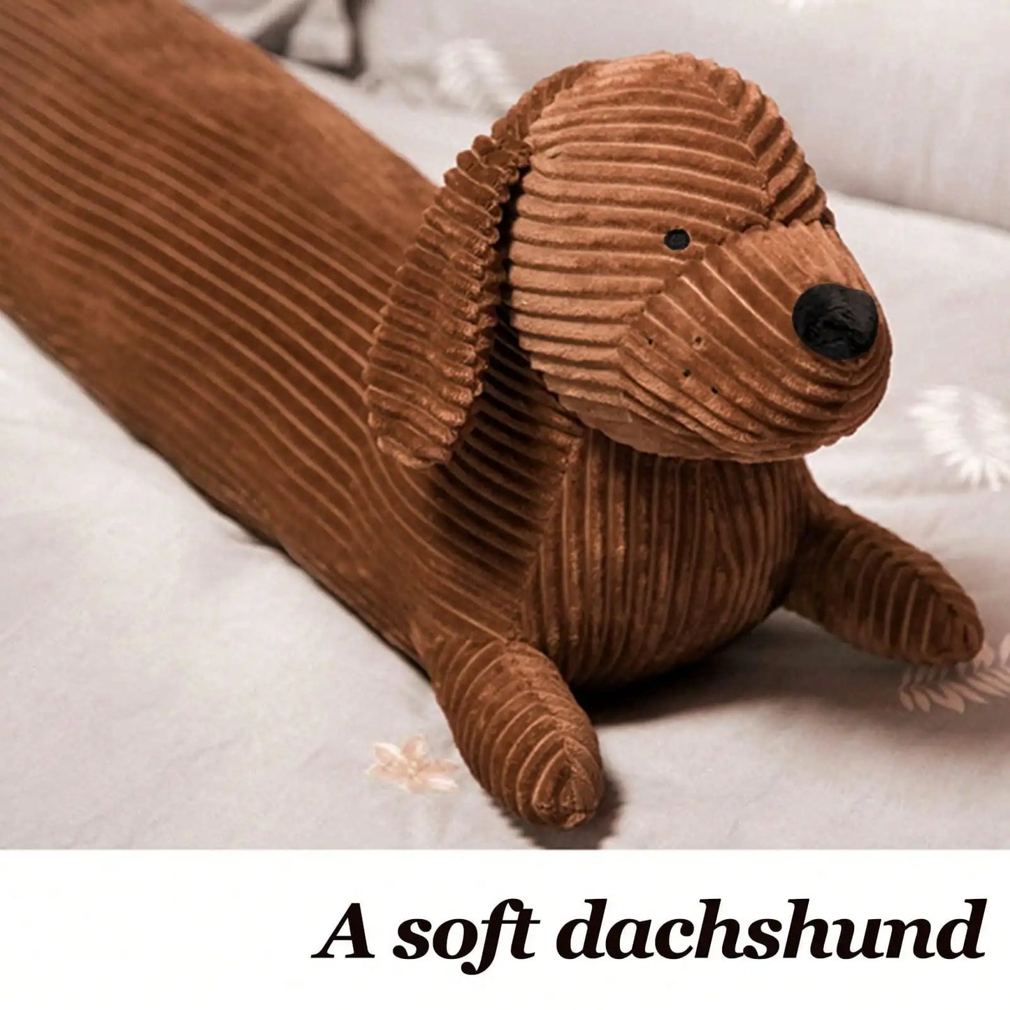 Sausage Dog Plush Cushion Pillow For Bedroom By Features