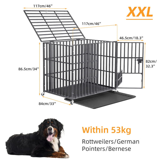 BORWARTH Heavy Duty Dog Crate Tear Resistant Square Tube