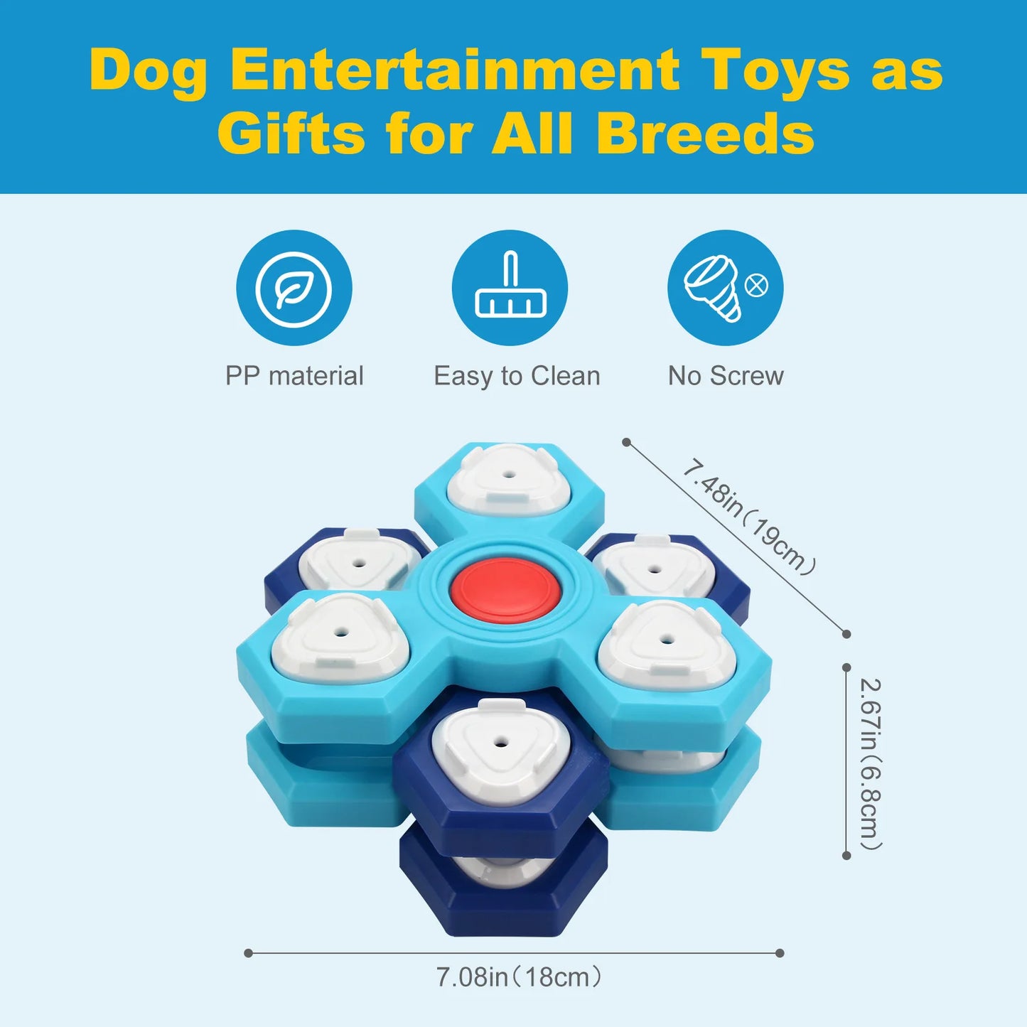 Hign Concerned Four Layer Rotary Turntable Pet Feeder Toy