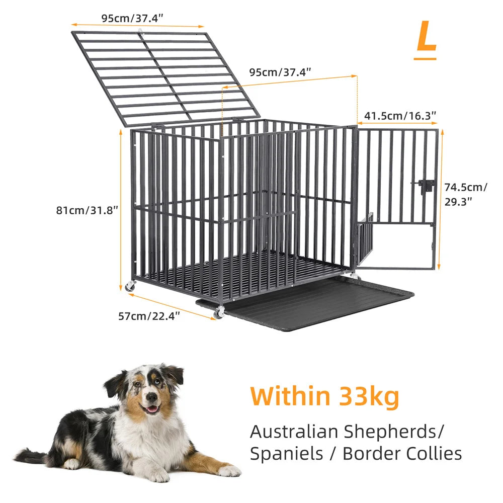 BORWARTH Heavy Duty Dog Crate Tear Resistant Square Tube
