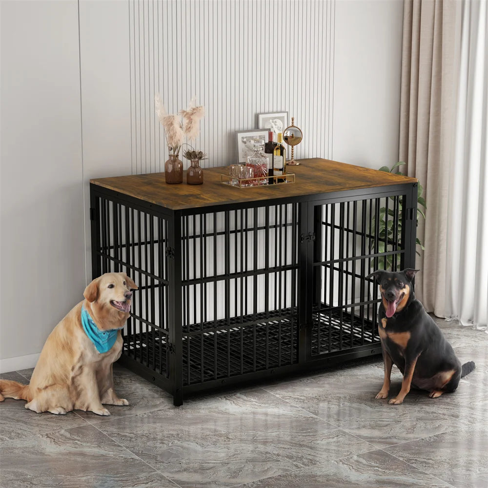 BORWART Heavy Duty Wooden Industrial Dog Crate Tray