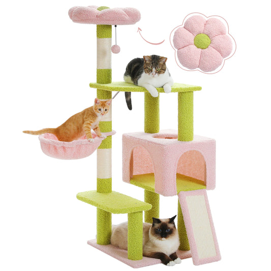PAWZ Road 5 Level Flower Cat Tree With Sisal Posts Indoors