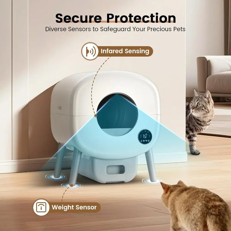 Lunapurr Automatic Litter Box Self Cleaning For Cats