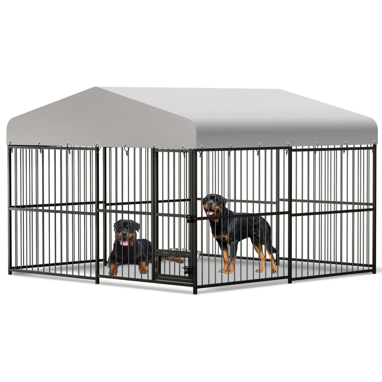 TWISTER.CKH Outdoor Heavy Duty Dog Kennel Walk In Cage