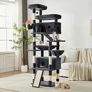 Breed Cat Tree Tower With Hammock And Scratching Posts