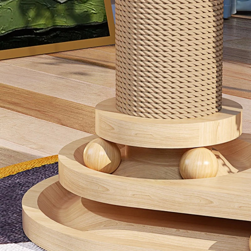 CZBNYXCN Interactive Cat Scratching Post With Jute Track