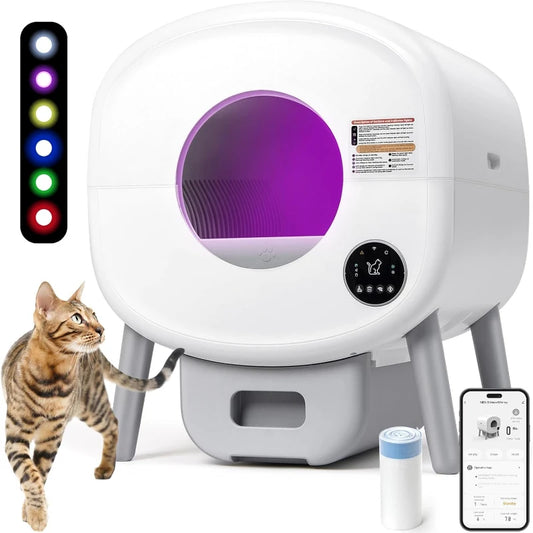 Lunapurr Automatic Litter Box Self Cleaning For Cats